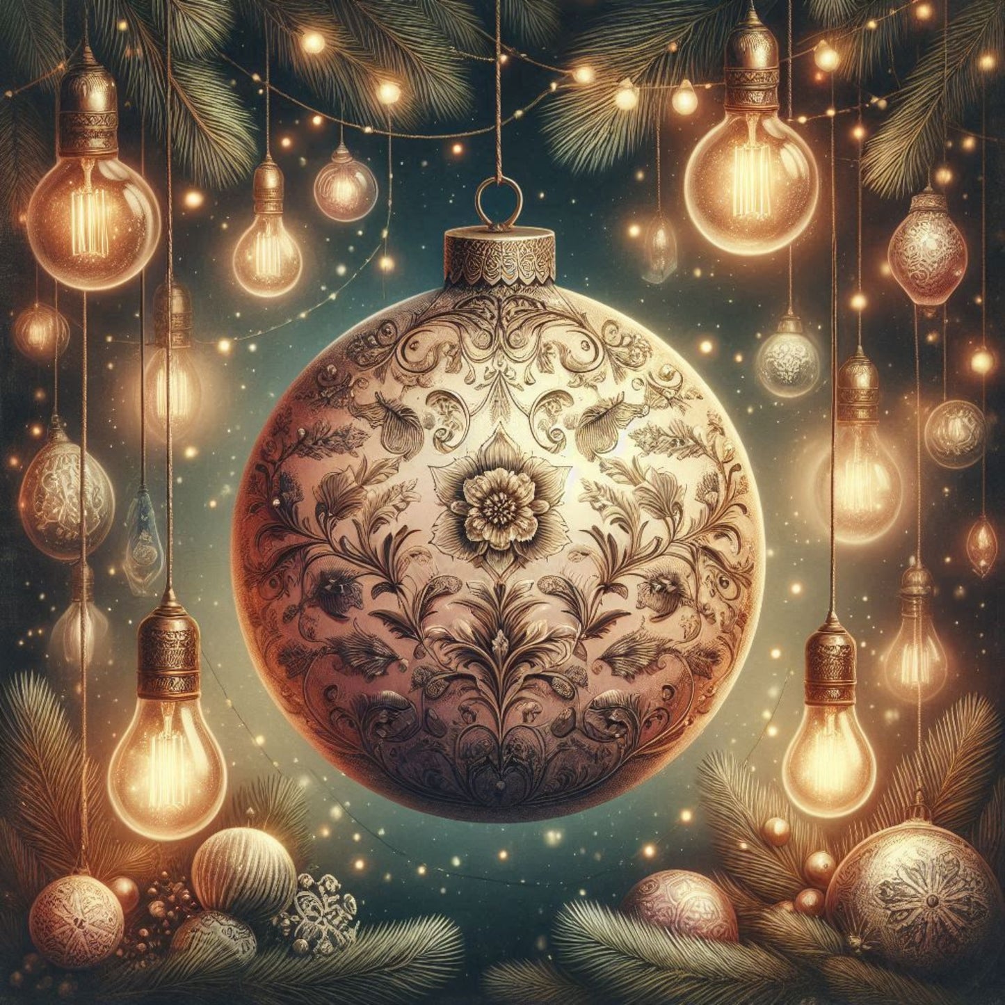 Carte Postale en Bois 14x14cm