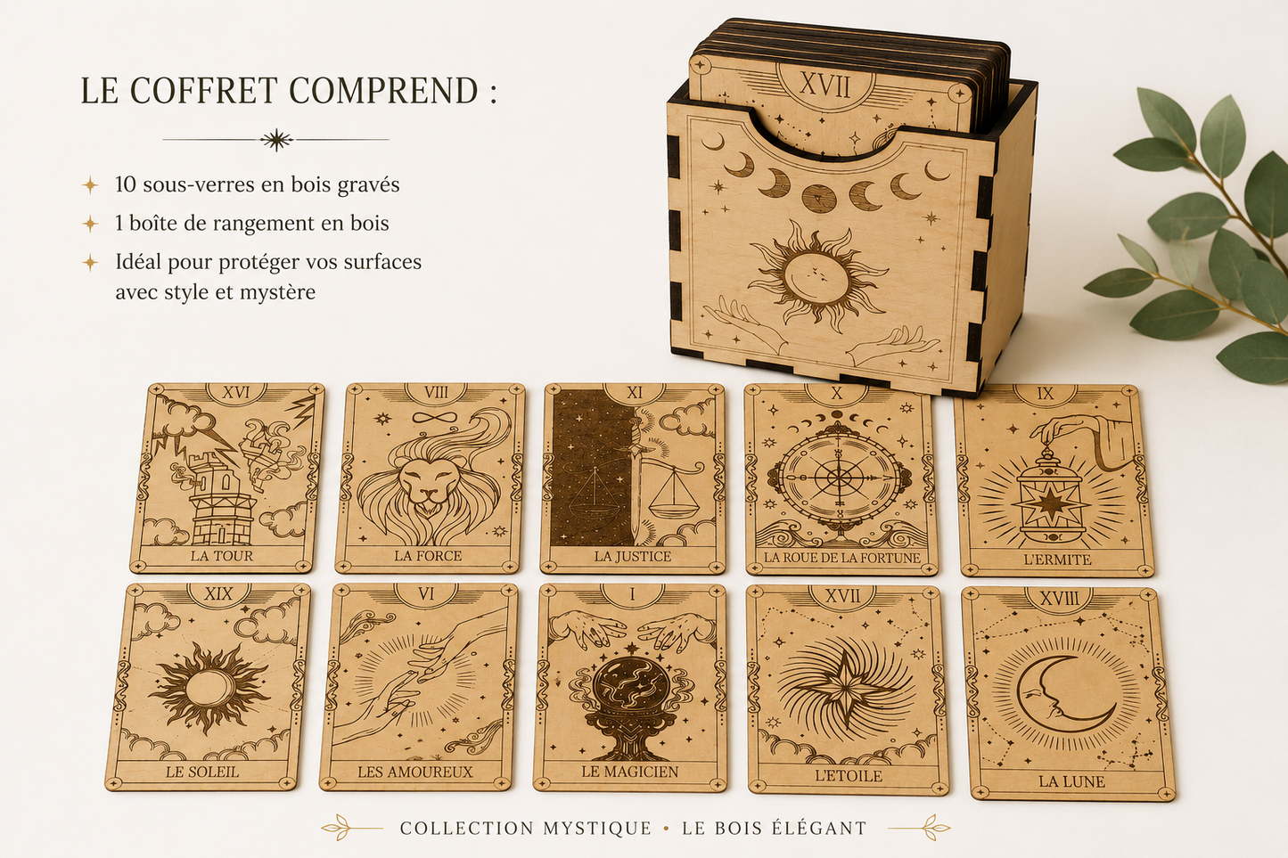 Coffret Tarot - Dessous de verre
