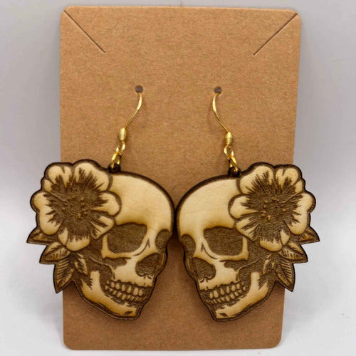 Boucle d'Oreille en bois Rebelle Éternelle de Le Bois Elégant création artisanale