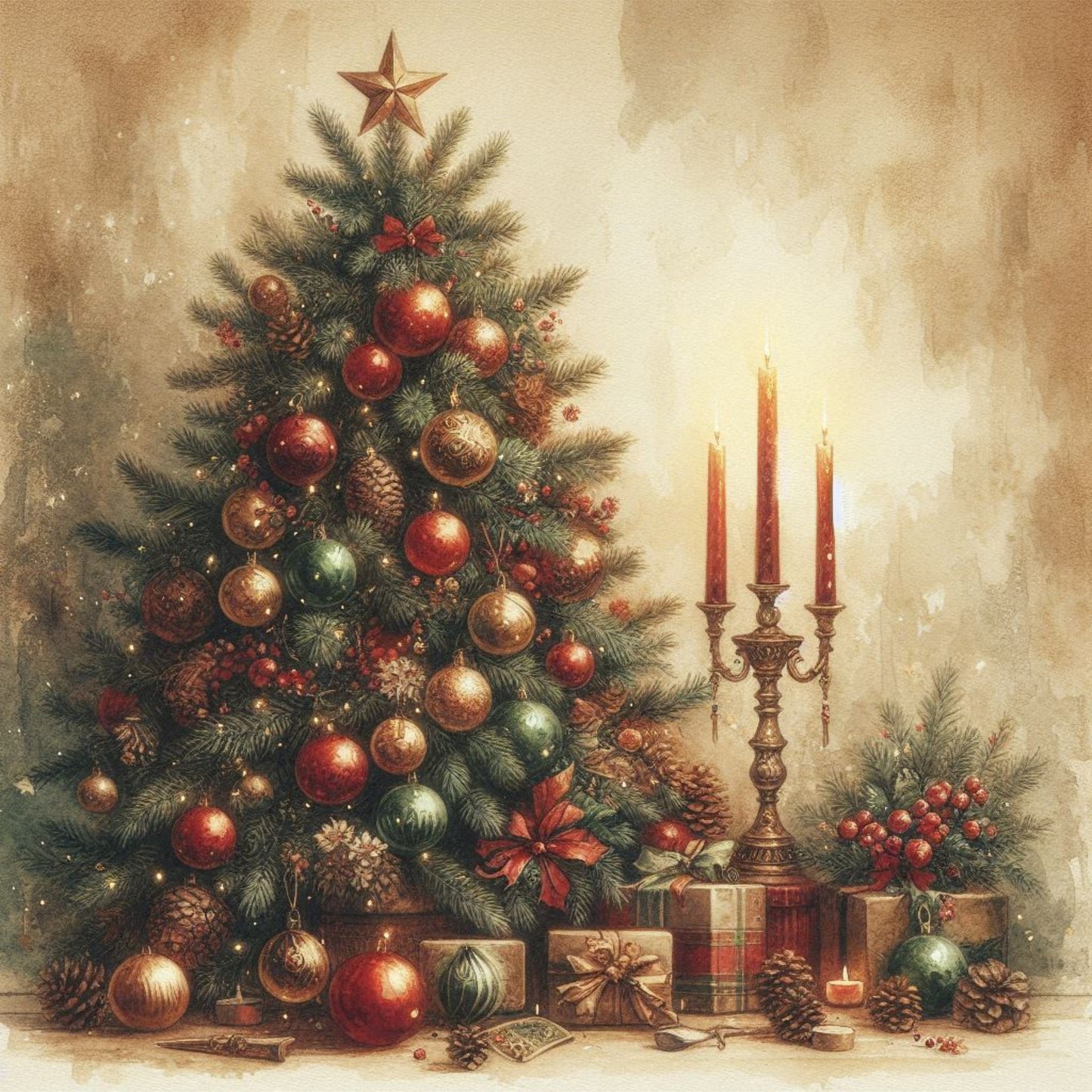 Carte Postale en Bois 14x14cm