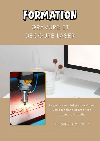 Formation en gravure et découpe laser par Le Bois Élégant, image montrant un atelier avec machines de gravure laser.