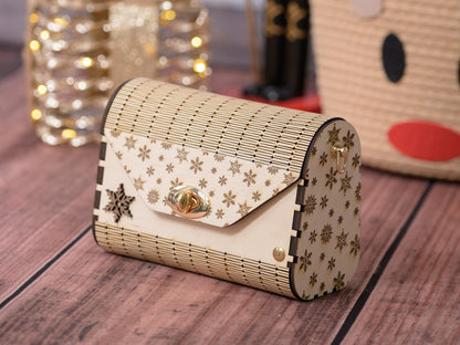 Le Flocon - Sac en bois