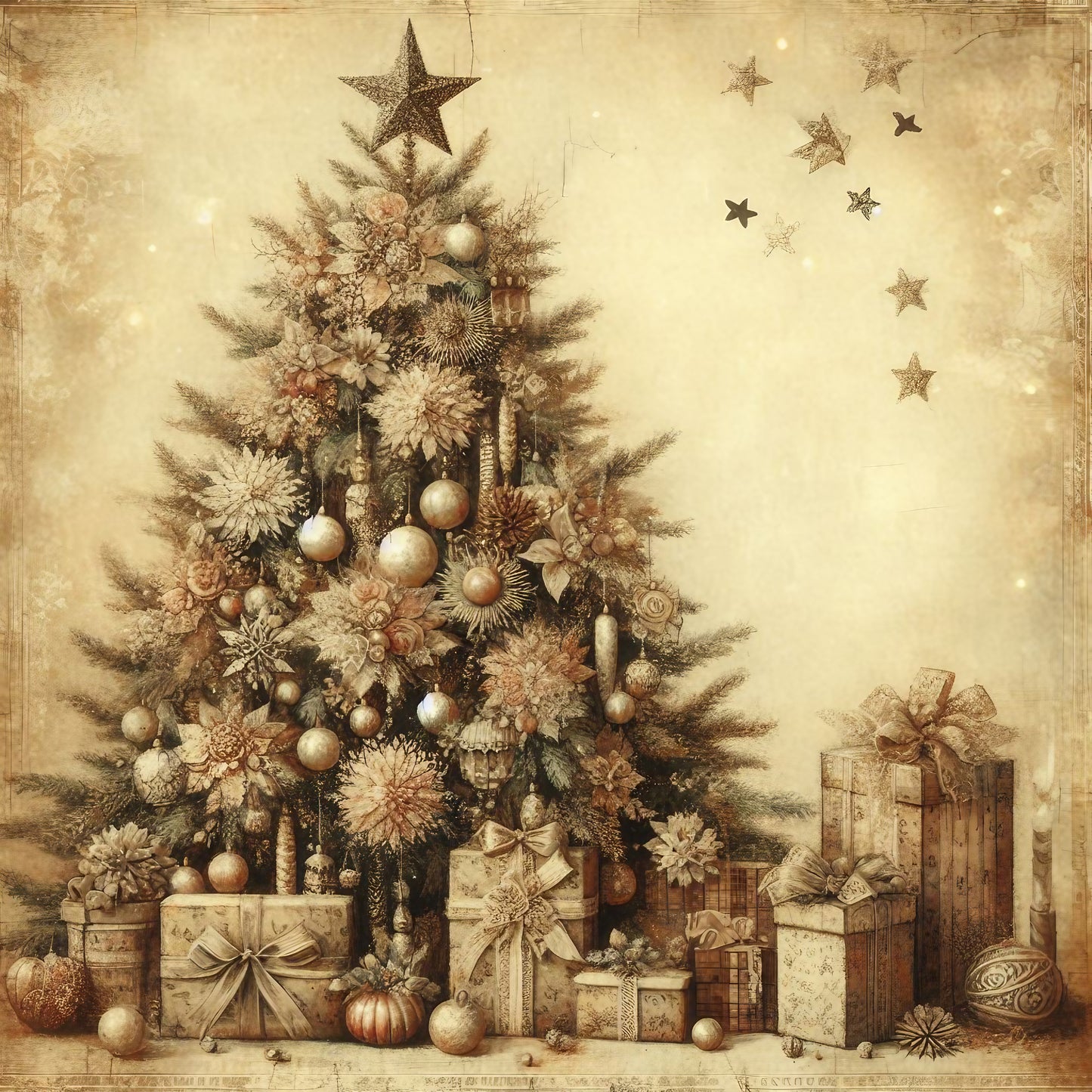 Carte Postale en Bois 14x14cm