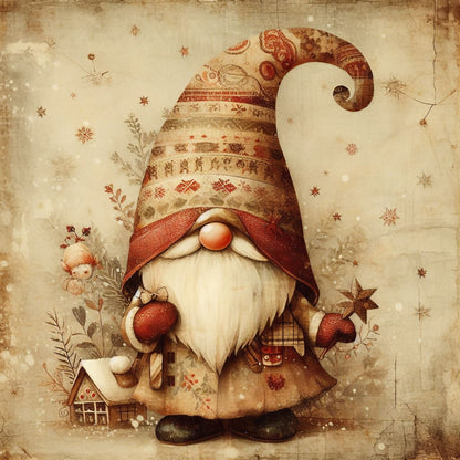 Carte Postale en Bois 14x14cm