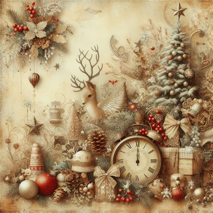 Carte Postale en Bois 14x14cm