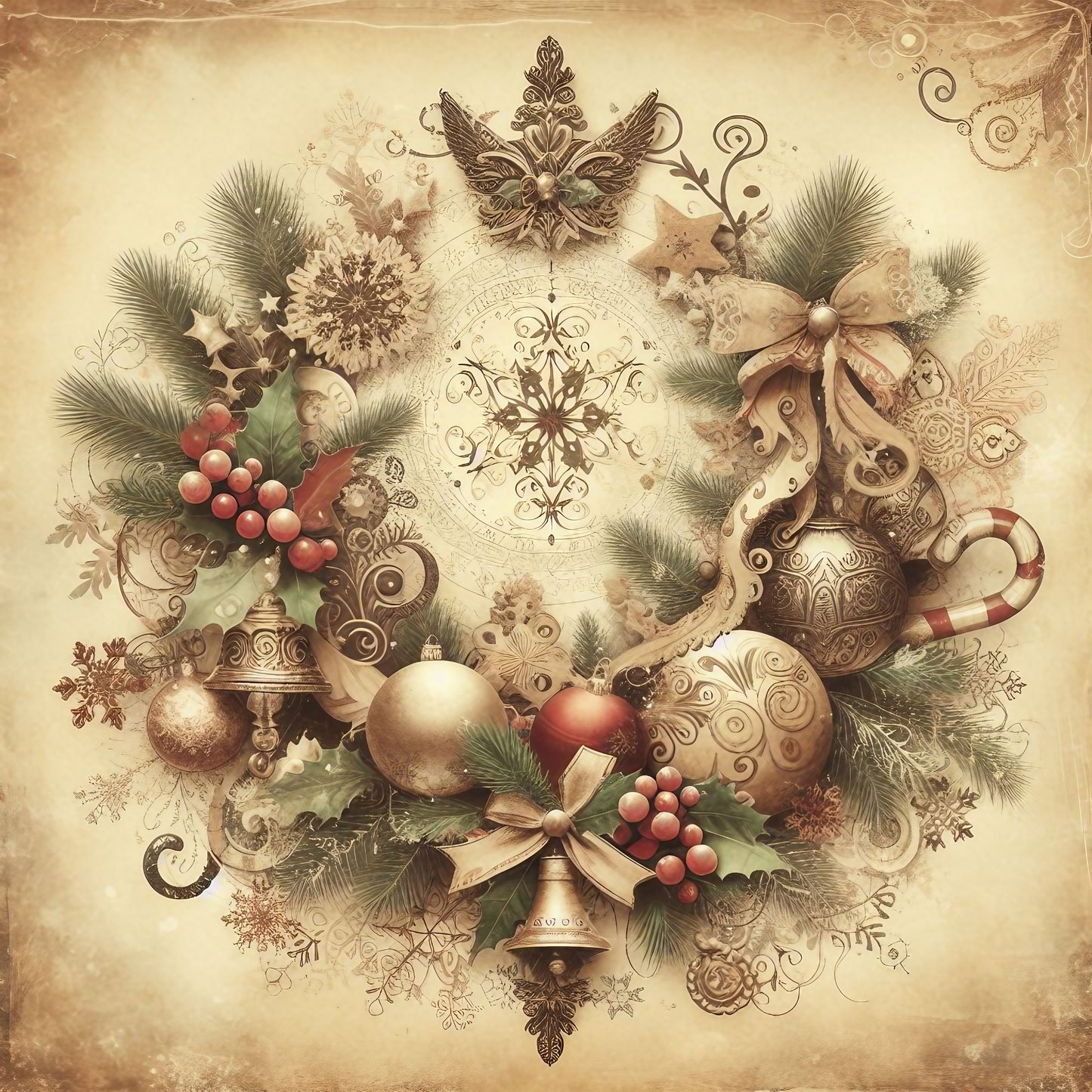 Carte Postale en Bois 14x14cm