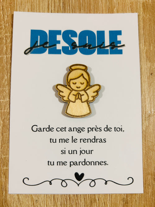 Carte je suis désolé - Le Bois Elégant