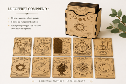 Coffret Tarot - Dessous de verre