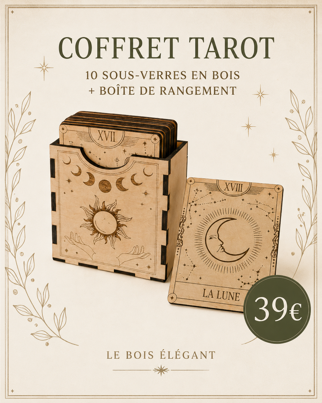 Coffret Tarot - Dessous de verre