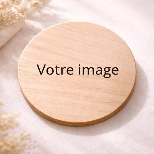 Dessous de verre en bois de la marque Le Bois Elégant avec finition lisse et design élégant.