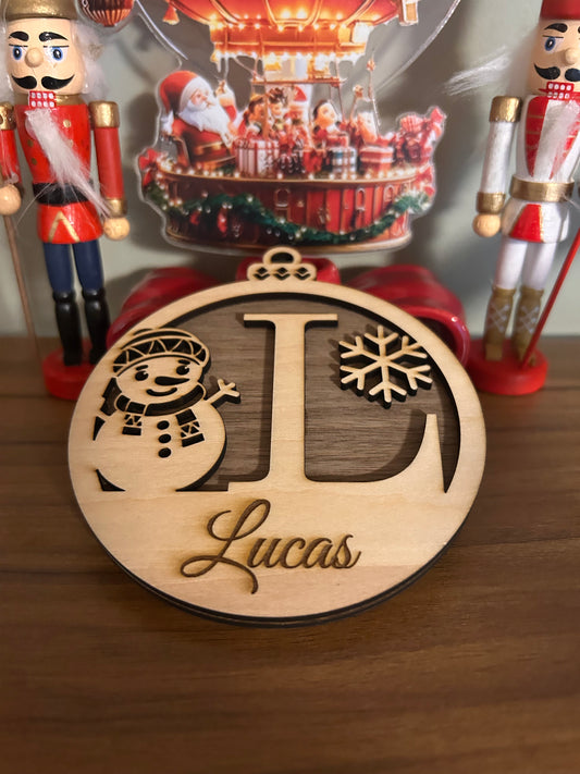 Boule de Noël en bois