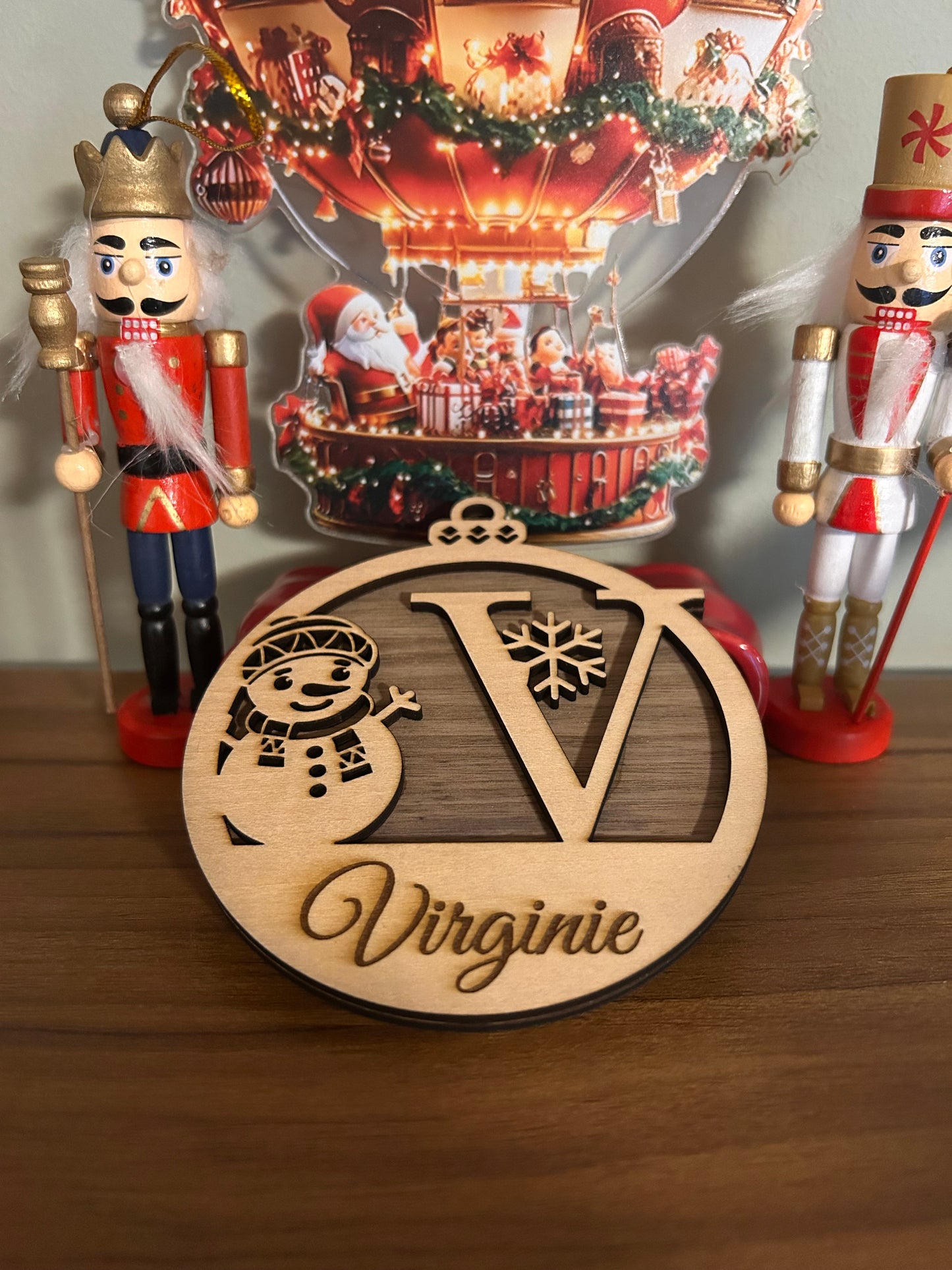 Boule de Noël en bois