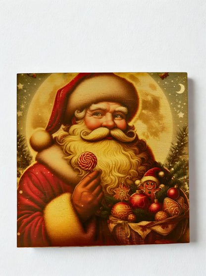 Carte Postale en Bois 14x14cm