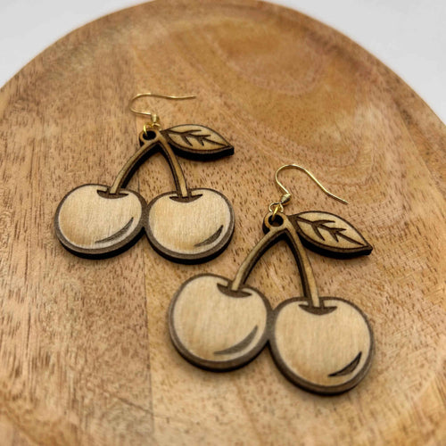 Boucles Cerizette, détail du motif gravé