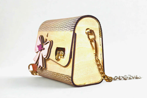 Sac en bois Baby Girl pour enfant – vue de face